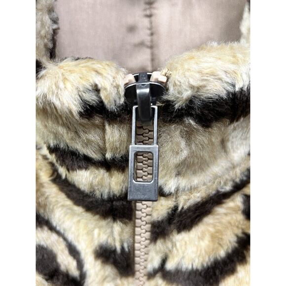 Josephine Chaus Full zip vest Womens size small‎ animal print Fleece - Picture 5 of 6